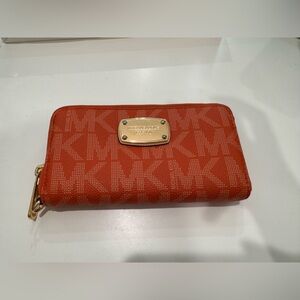 Michael Kors Orange Wallet